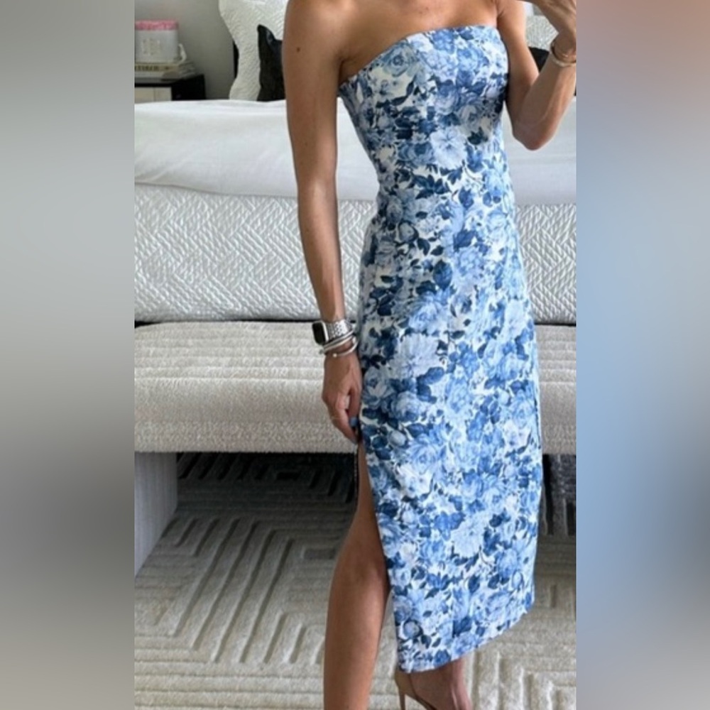 Abercrombie linen floral dress